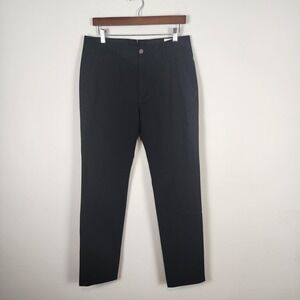 MOTT & BOW TWILL CHINO CHARLES MENS‎ Size 32 Black Work Casual Cotton Stretch